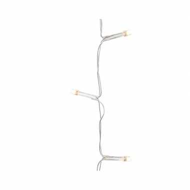 2x micro kerstverlichting op batterij warm wit 40 lampjes