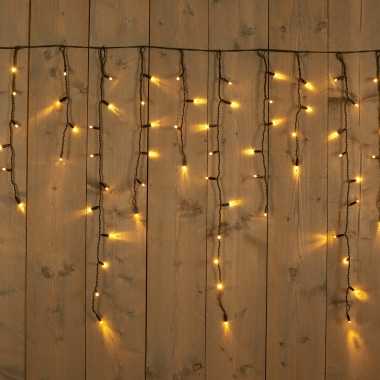 Ijspegelverlichting lichtsnoeren met 200 warm witte lampjes