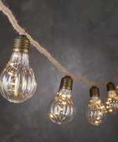 Lichtsnoer touwverlichting met 10 peertjes en 50 leds 815 cm