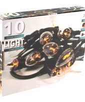 Vlamverlichting lichtsnoer met 10 flame effect lampjes 150 cm